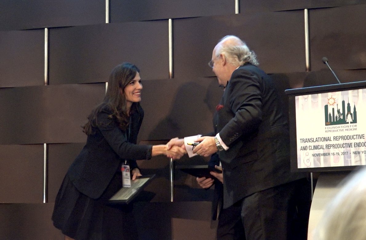 Premio Young Investigator Award de la FRM (American Foundation for Reproductive Medicine) 