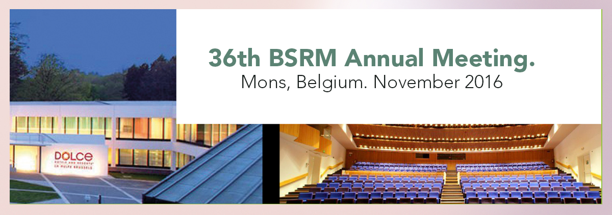 BSRM Annual Meeting. Mons, Belgium. November 2016