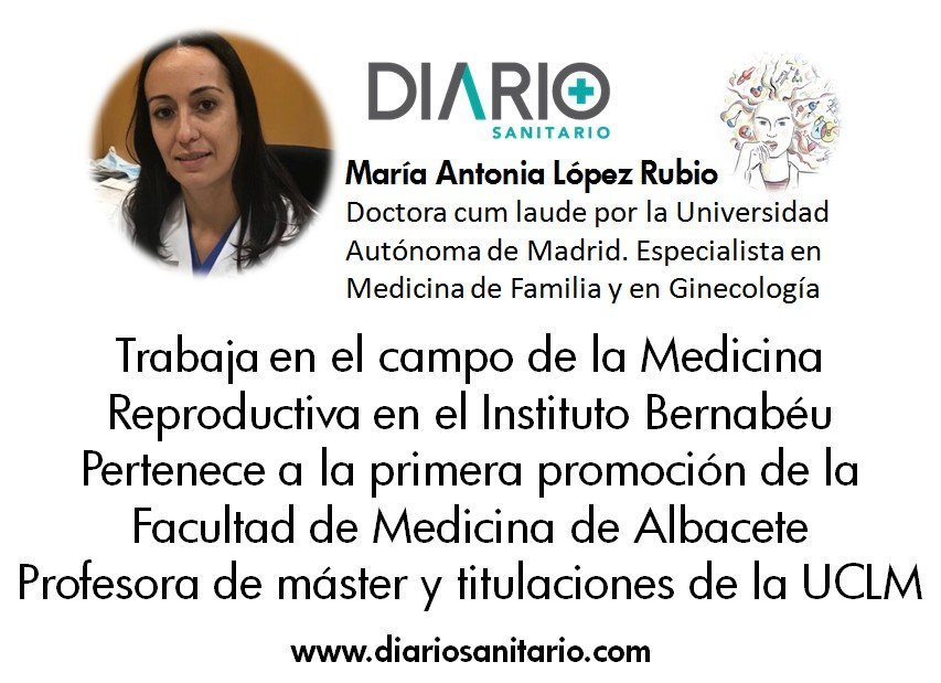 La ginecologa Antonia López Rubio, di IB Albacete,un esempio di una donna ricercatrice in Castilla La Mancha per la rivista Diario Sanitario