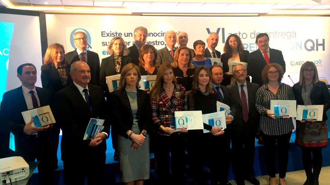 Die Gruppe Instituto Bernabeu erhält die Auszeichnung QH* für Exzellenz in der Qualität der Pflege