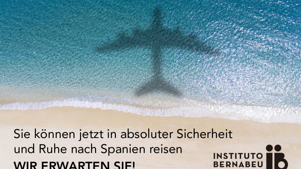 Sie können jetzt in völliger Sicherheit und Seelenruhe nach Spanien reisen. WIR ERWARTEN SIE!