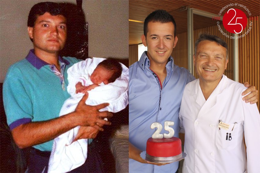 25 Cumpleaños del primer bebé FIV del Instituto Bernabeu y de la Comunidad Valenciana