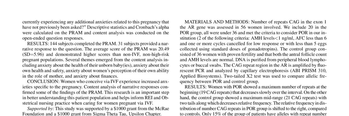 Androgen receptor Polymorphisms are associated with poor ovarian response