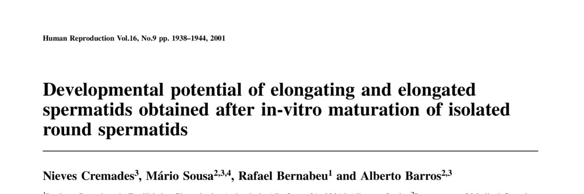 Developmental potential of elongating and elongated spermatids obtained after in-vitro maturation of isolated round spermatids