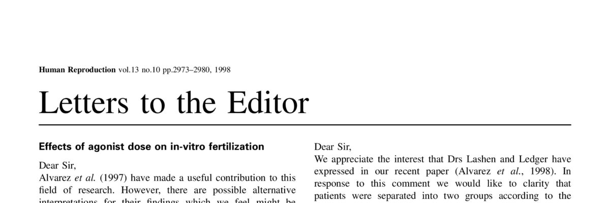 Effects of Agonist dose on in-vitro fertilization