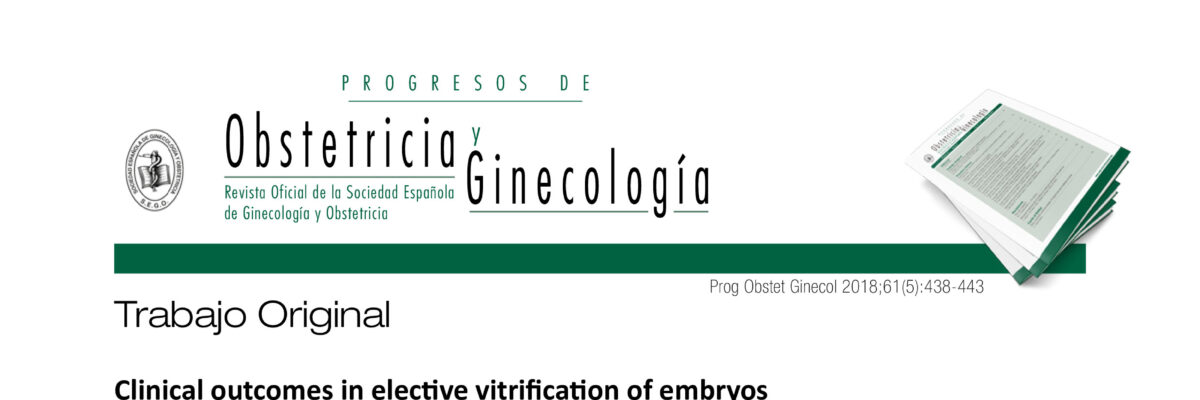 Clinical outcomes in elective vitrification of embryos