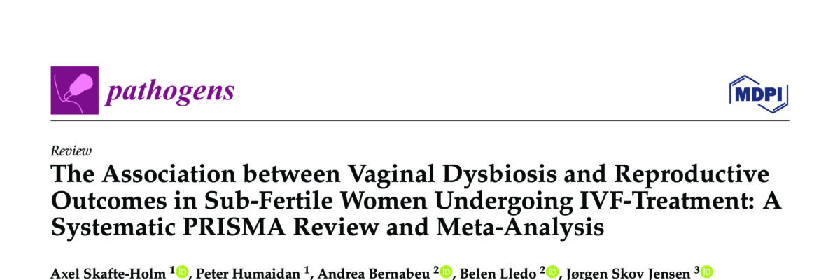 The Association between Vaginal Dysbiosis and Reproductive Outcomes in Sub-Fertile Women Undergoing IVF-Treatment: A Systematic PRISMA Review and Meta-Analysis