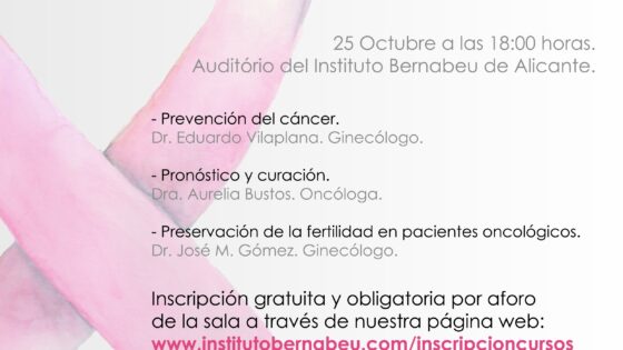 Jornada gratuita para público general: “CÁNCER DE MAMA, PRESENTE Y FUTURO”.