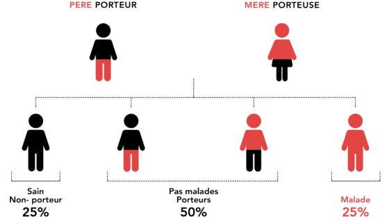 Les 600 maladies récessives détectées par le TCG