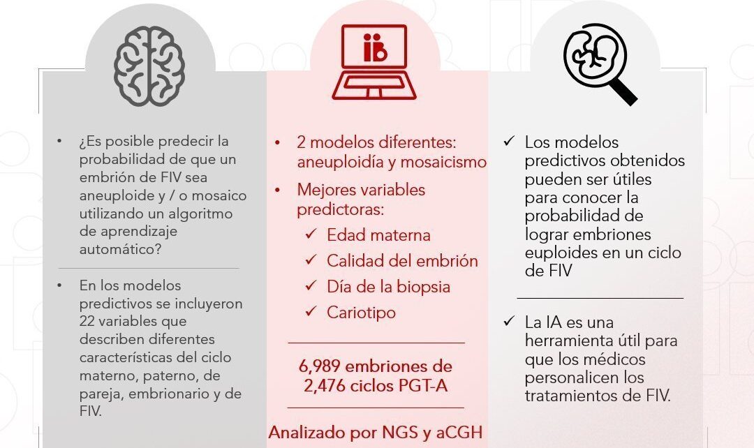 Una investigación del Instituto Bernabeu aplica la Inteligencia Artificial para predecir el mosaicismo y las aneuploidías en el embrión