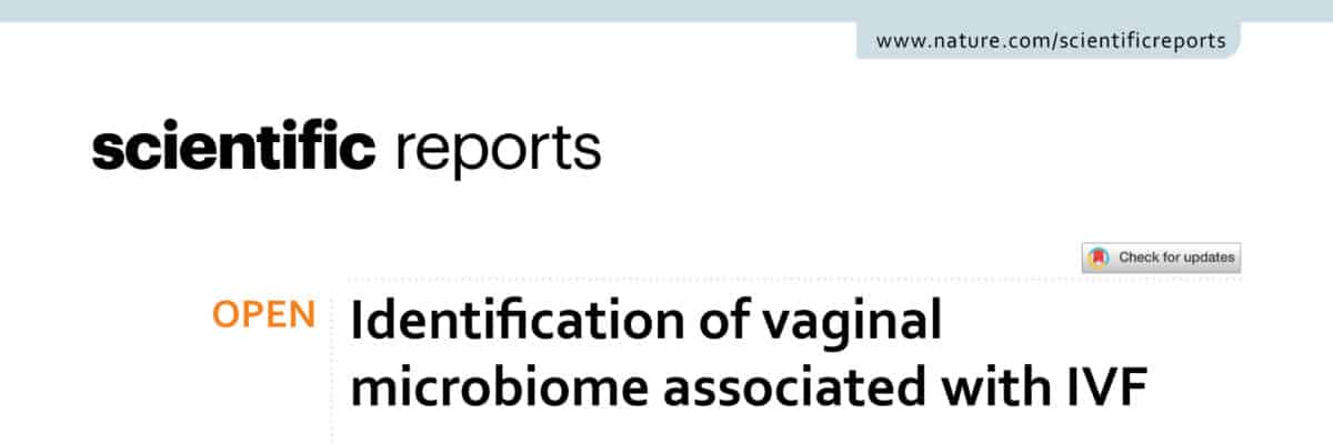 Identification of vaginal microbiome associated with IVF pregnancy