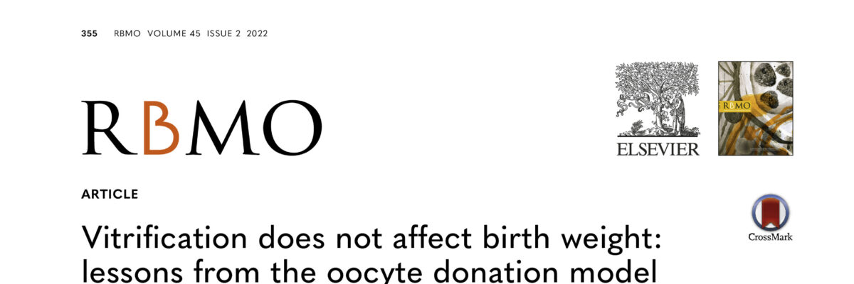 Vitrification does not affect birth weight: lessons from the oocyte donation model