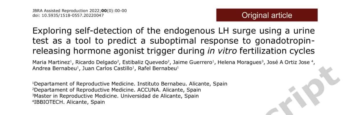 Exploring self-detection of the endogenous LH surge using a urine test as a tool to predict a suboptimal response to gonadotropin-releasing hormone agonist trigger during in vitro fertilization cycles