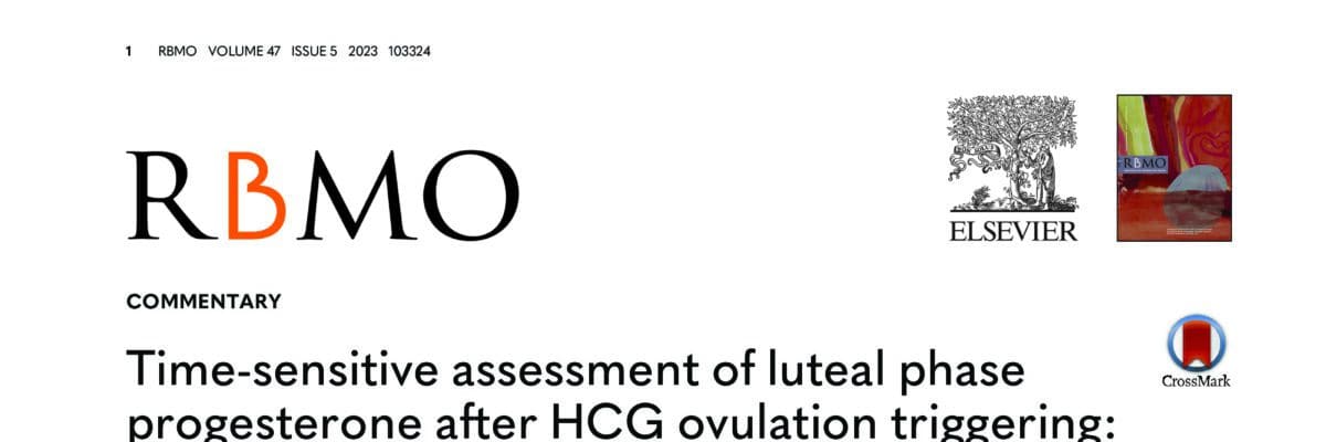 Time-sensitive assessment of luteal phaseprogesterone after HCG ovulation triggering:another brick off the wall?