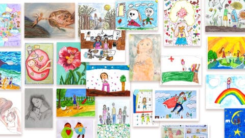 Finalistas del XI Concurso Infantil y Juvenil de Dibujo sobre la Maternidad de la Fundación Rafael Bernabeu