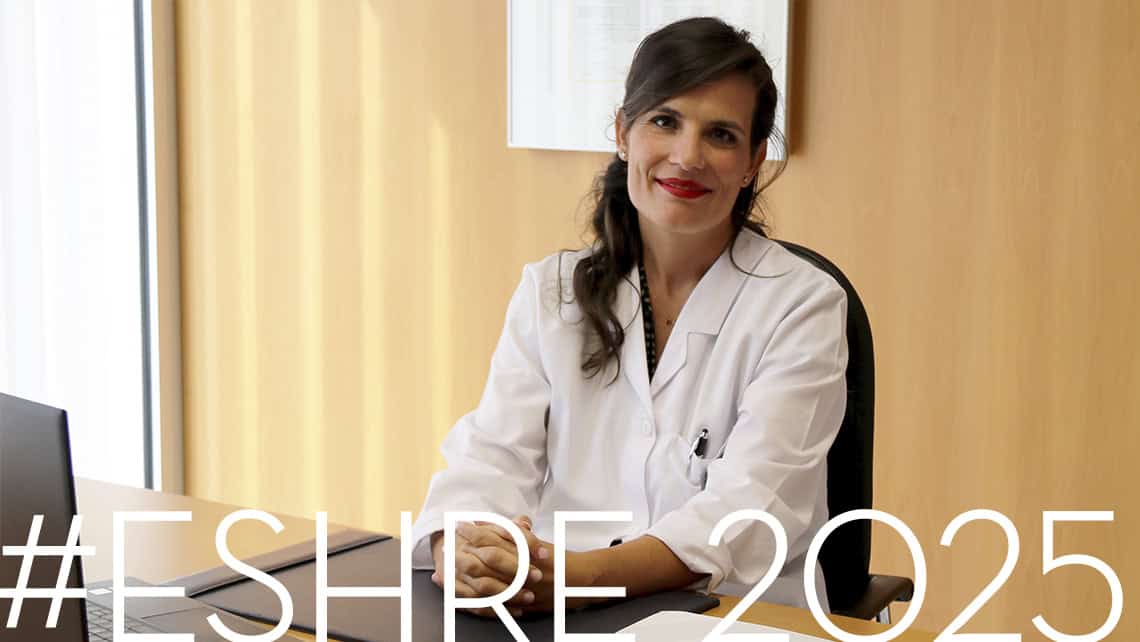 La doctora Andrea Bernabeu presenta en ESHRE los resultados del estudio ADAPT-1 sobre estimulación ovárica personalizada