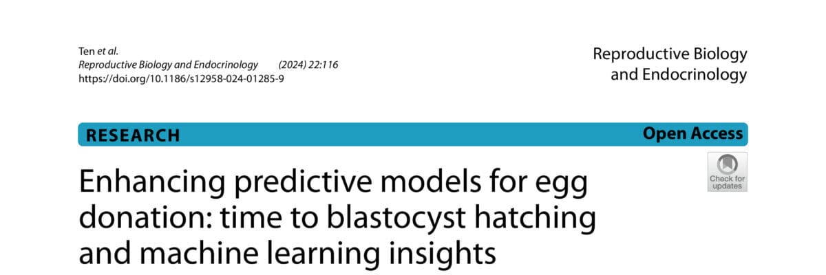 Enhancing predictive models for egg donation:time to blastocyst hatching and machine learning insight