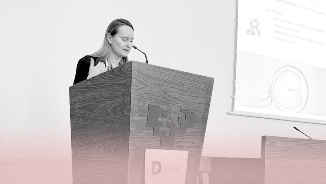 Instituto Bernabeu Venice at the XXXII International Congress on Law and the Human Genome with the participation of Sara Dalla Costaa